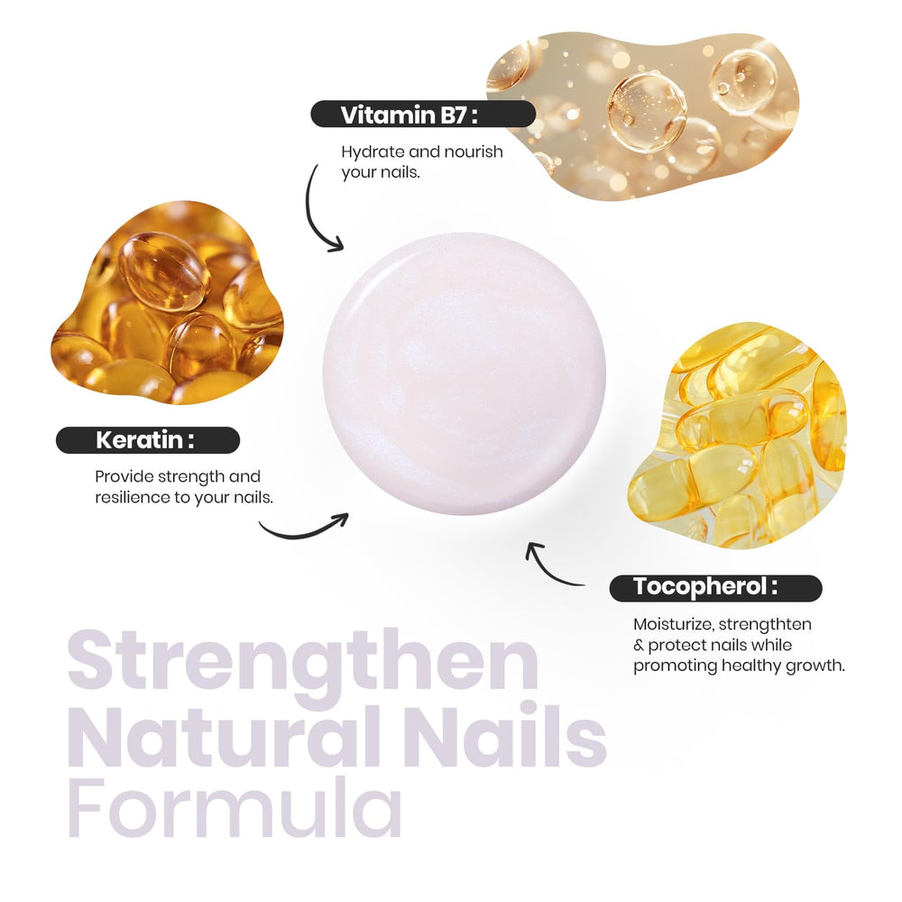 Beetles Jelly White texture-swirl displaying milky white shimmer for natural nail art