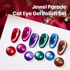 Beetles Jewel Parade brown cat eye gel polish for warm, earthy nails