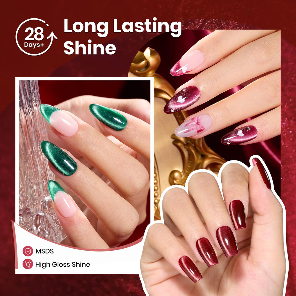 Beetles Jewel Parade purple cat eye gel polish for glamorous evening nails