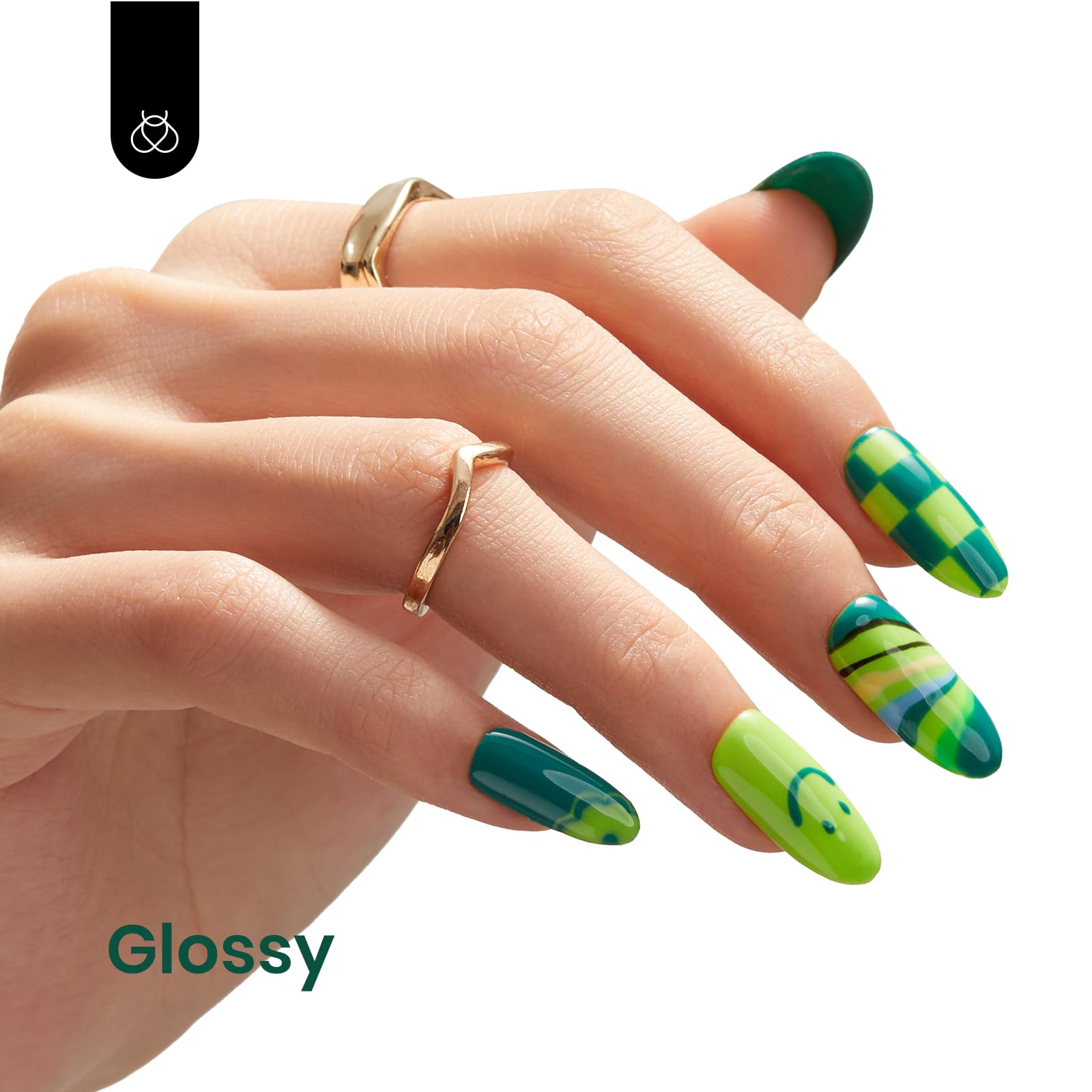 Beetles Green Gel Polish being cured under LED lamp for quick setting.