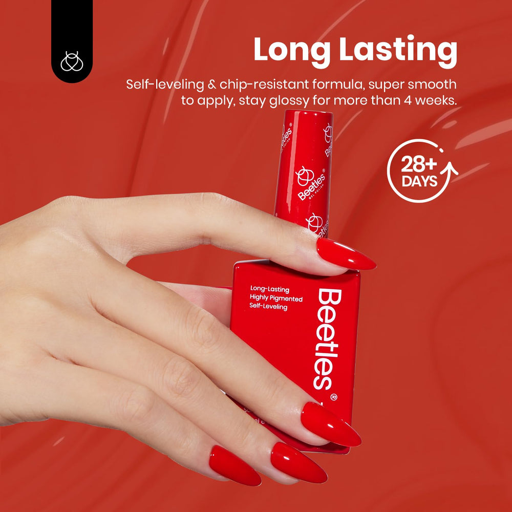 Beetles LED UV lamp-ready polish enables quick at-home cures.