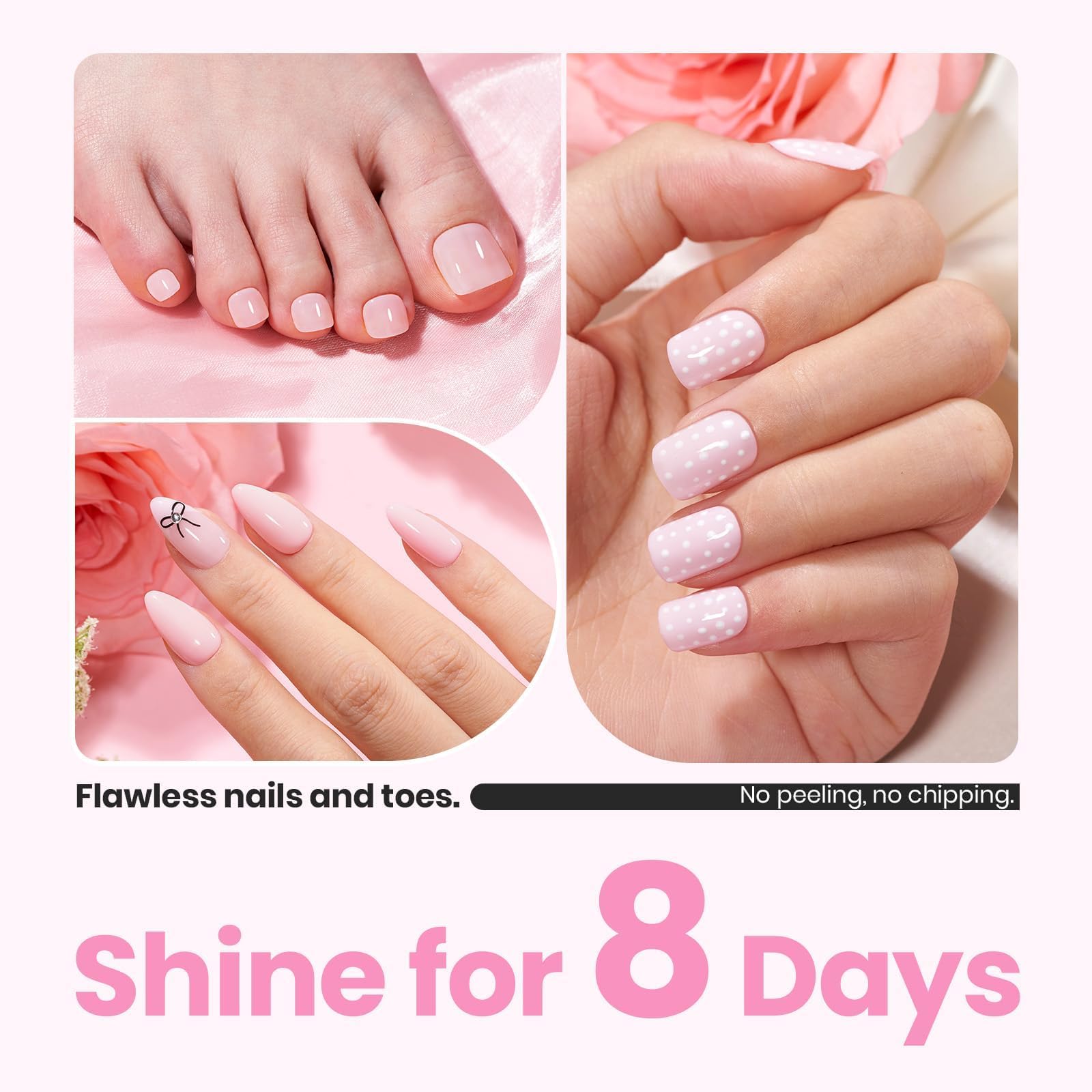 Beetles long lasting pink polish stays vibrant for days