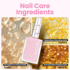 Beetles quick dry finish on nails for fast, smooth application