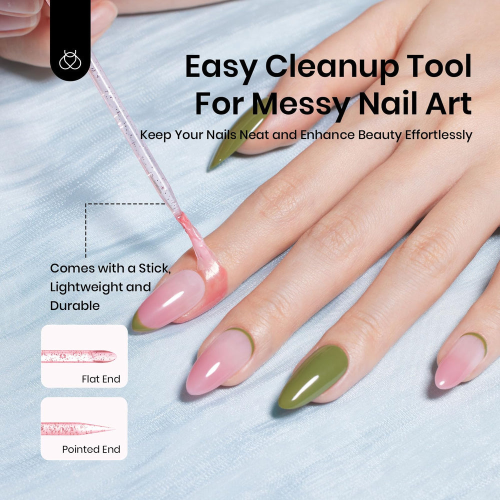 Beetles Liquid Latex nails white close-up for clean edge protection
