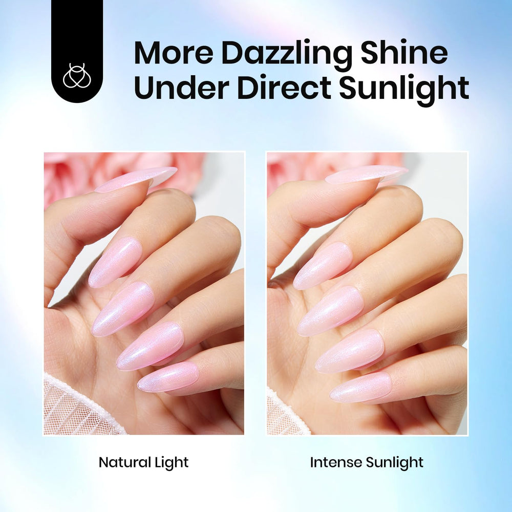 Beetles Glitter Top Coat provides long-lasting shine on color gels.