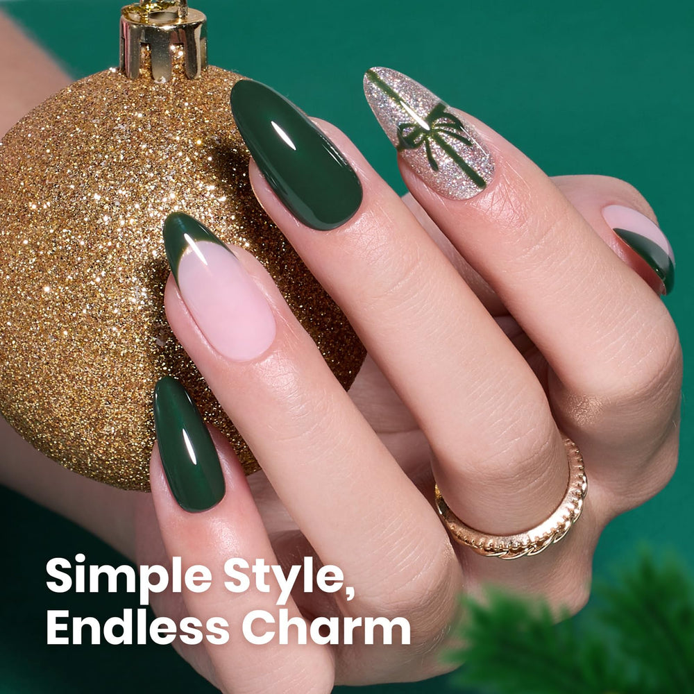 Beetles Long-lasting gloss green gel polish for durable shine