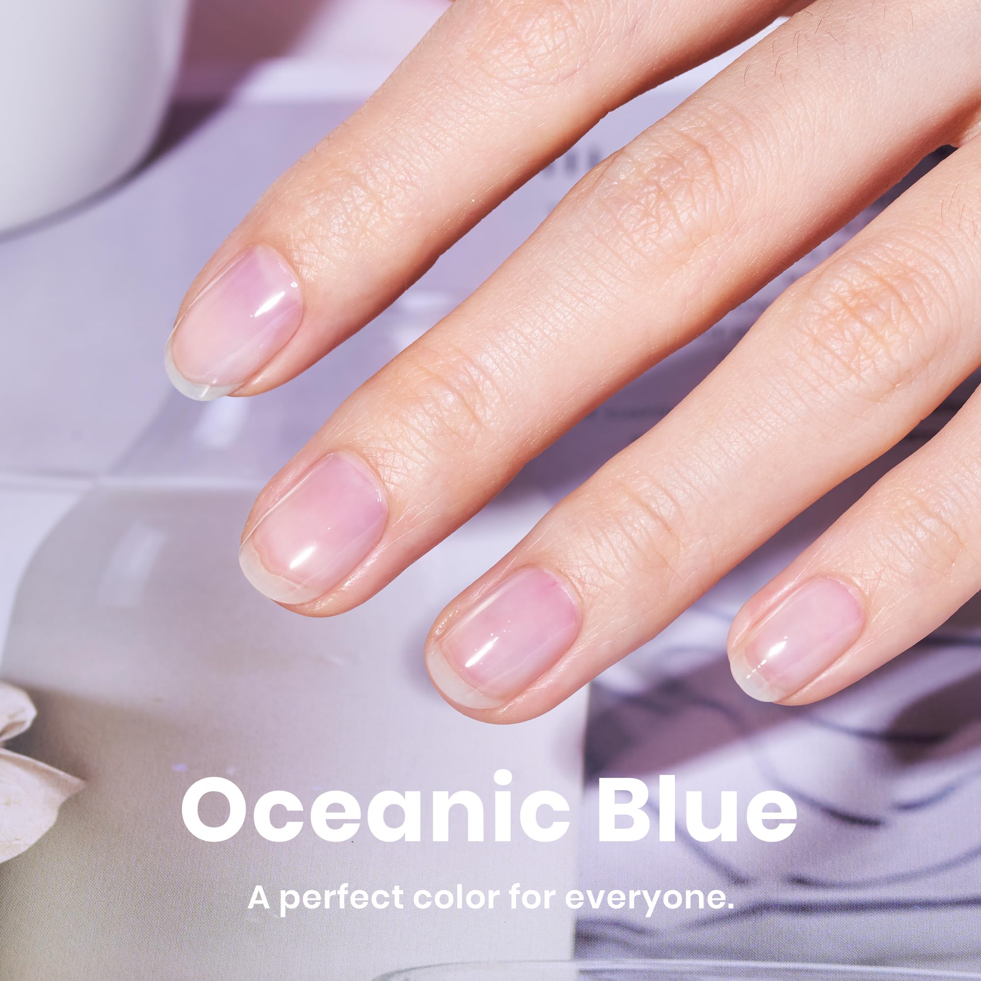 Beetles Long-lasting Ocean Blue Shine indicates 8+ days of wear