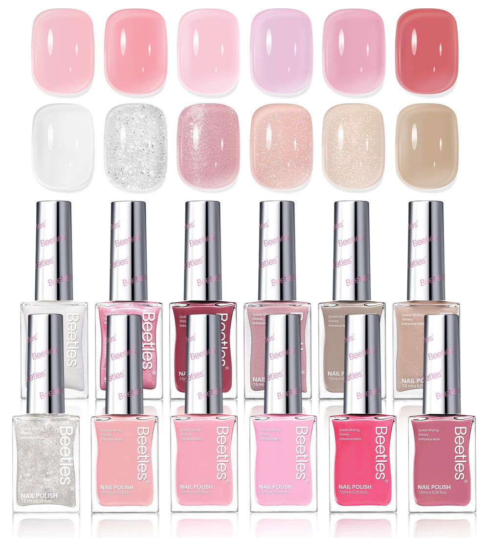 Beetles Long-Lasting Shine when paired with a top coat.
