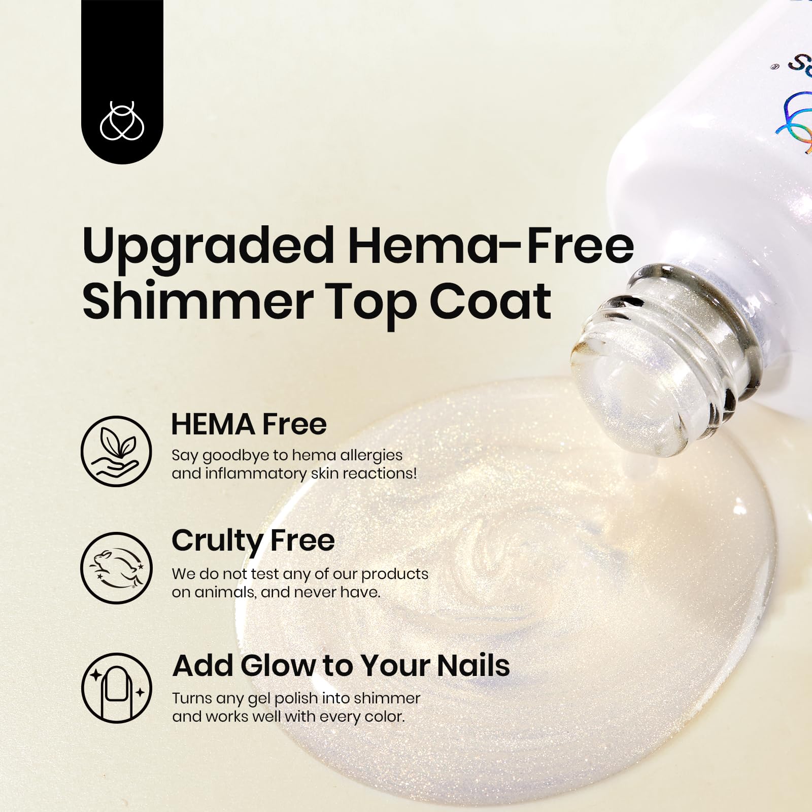 Beetles long-lasting top coat protects nails for 28 days with chip resistance.
