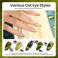 Beetles magnetic tool in action enables customizable cat eye styles.