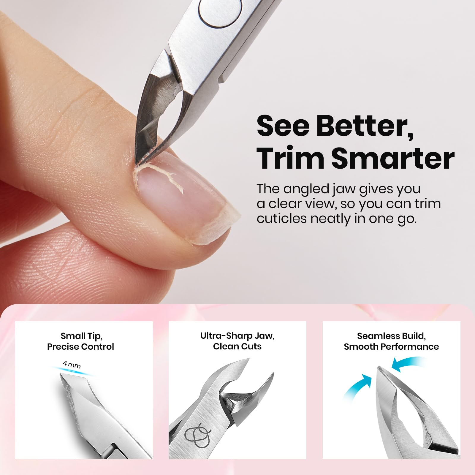 Beetles pushers (Triangle/Angled) for deep cleaning and gel polish prep.