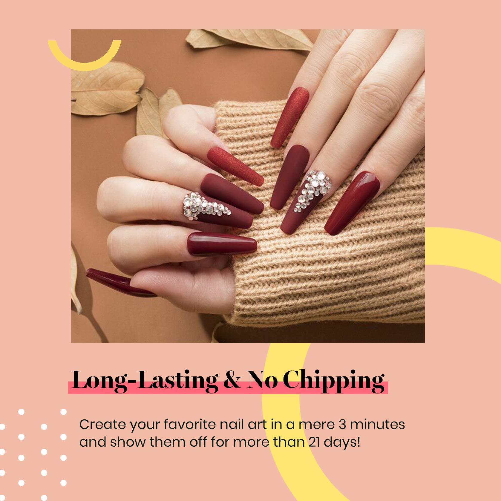 Beetles maroon gel polish ideas for festive looks