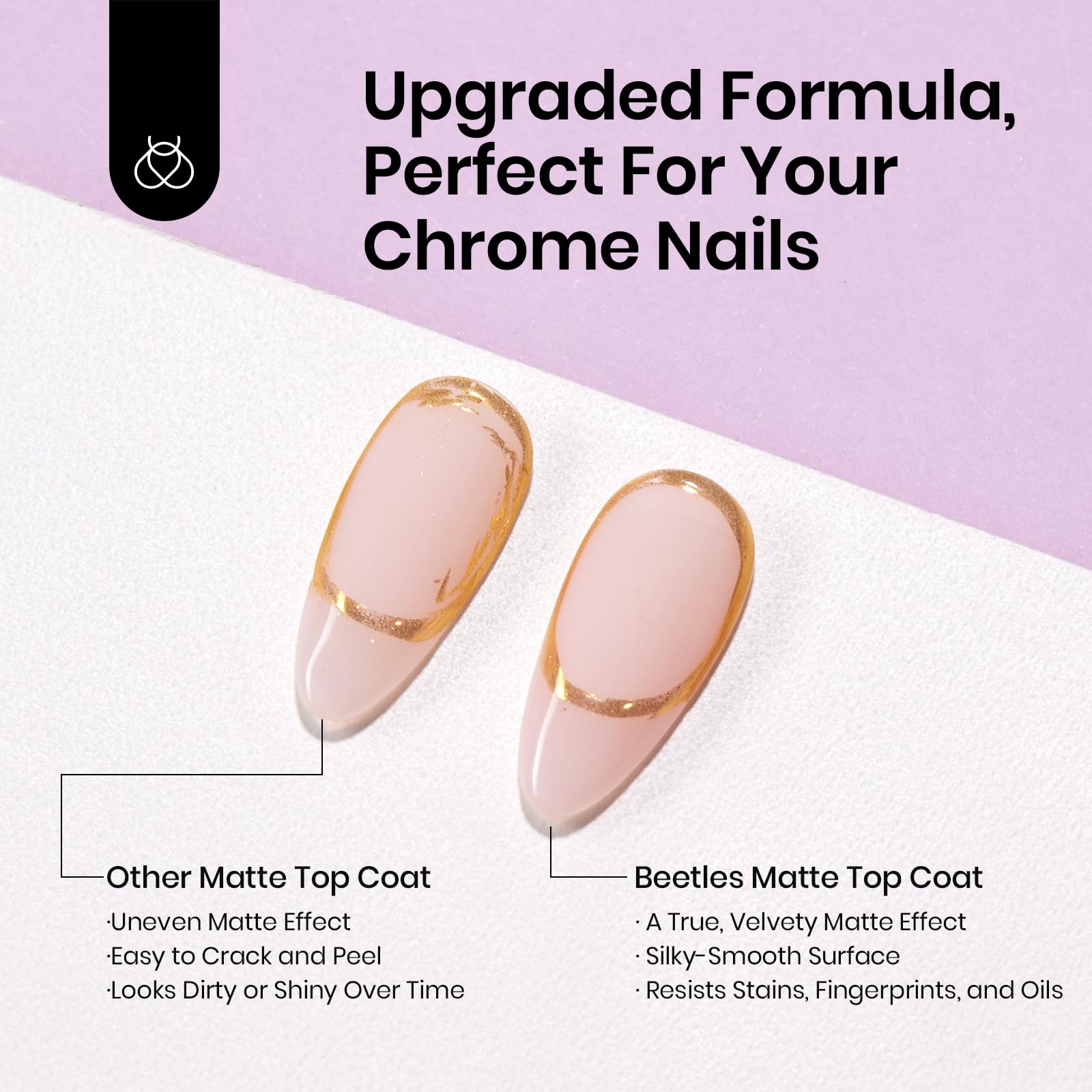 Beetles Matte Top Coat long-lasting formula for 21+ days wear