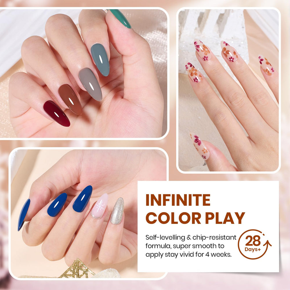 Beetles matte top coat for chic, velvety fall nail texture.