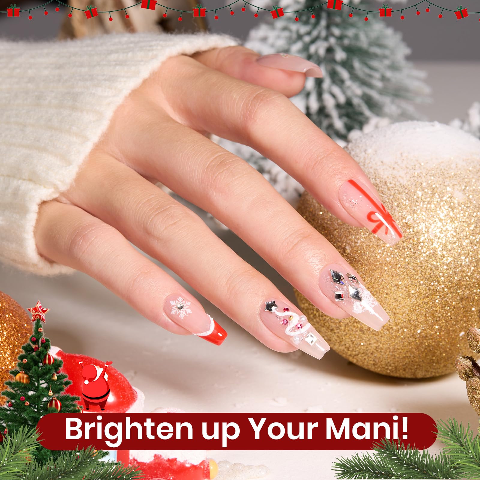 Beetles Merry Glow Silver Flash gel polish for metallic accents