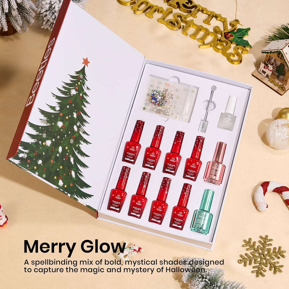 Beetles Merry Glow Snow White gel polish for crisp winter nails