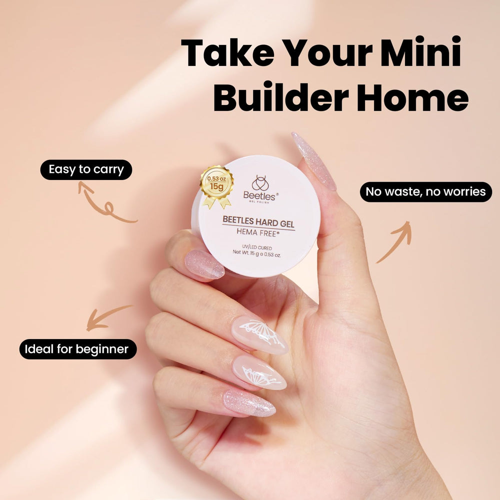 Beetles mini size 0.5 oz packaging ideal for salons and travel kits.