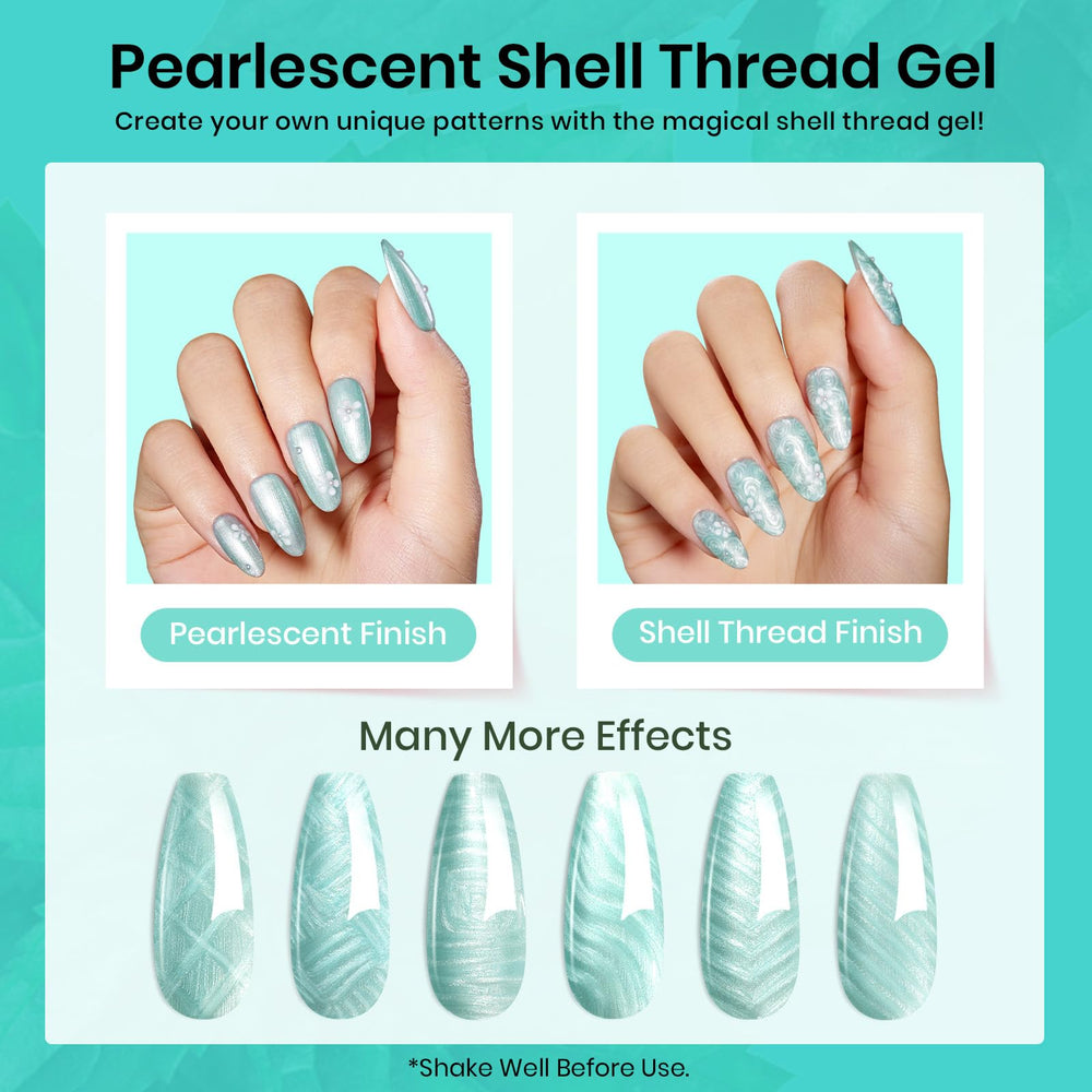 Beetles Mint Green Glitter close-up showing smooth application