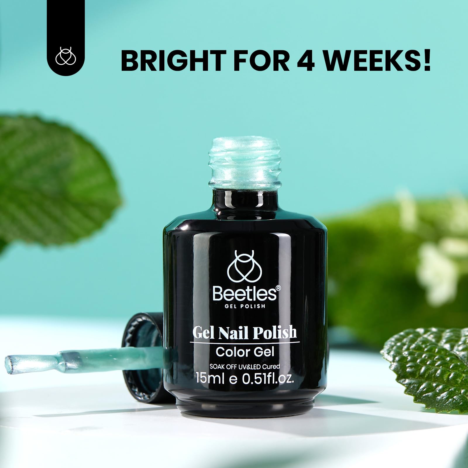 Beetles Mint Green Gel Polish for stylish at-home nail art