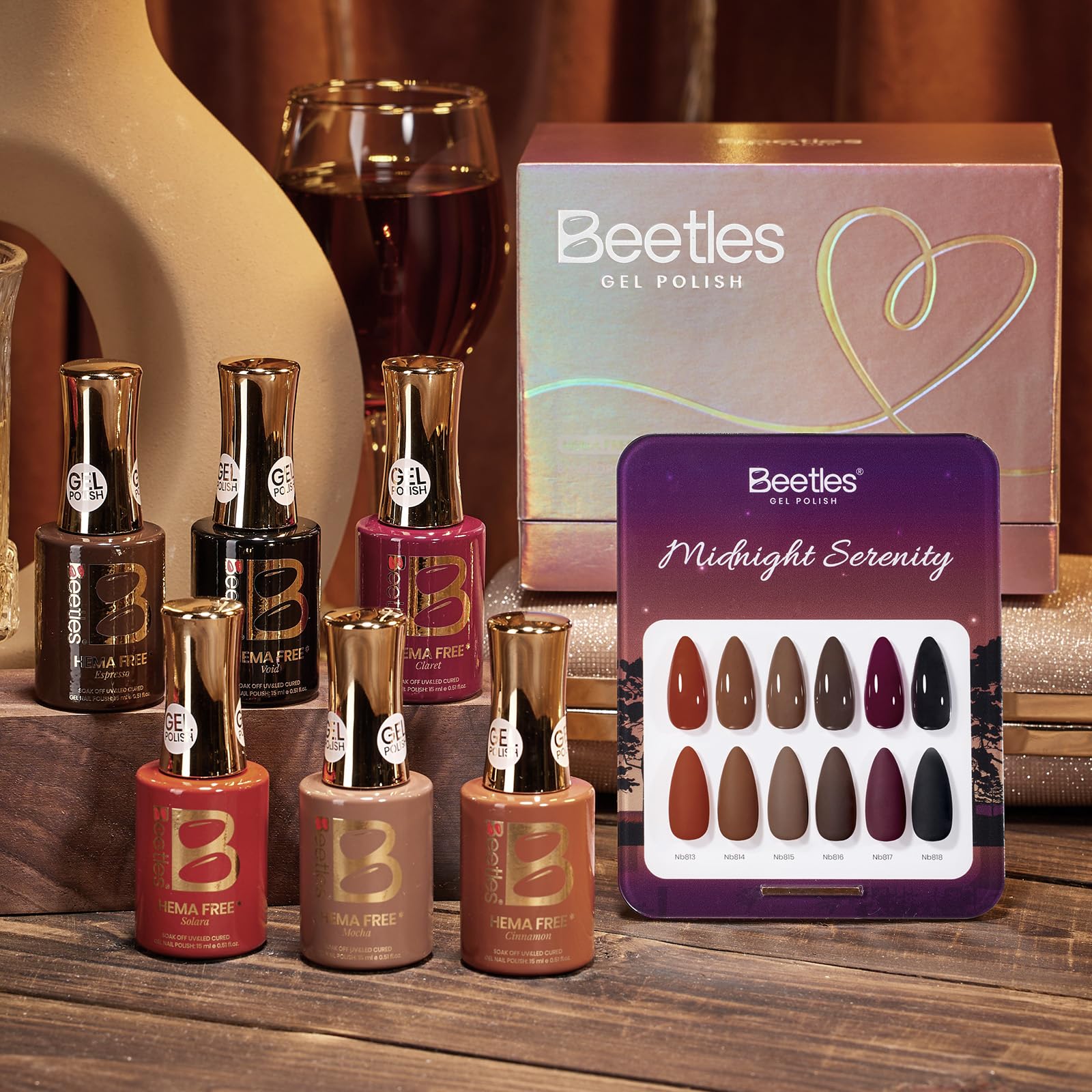 Beetles mocha brown bottle showing a warm, versatile shade for everyday elegance.