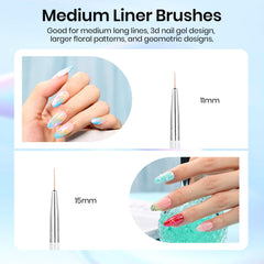 Beetles Gel Polish nail art brush 20mm for broader strokes and fills