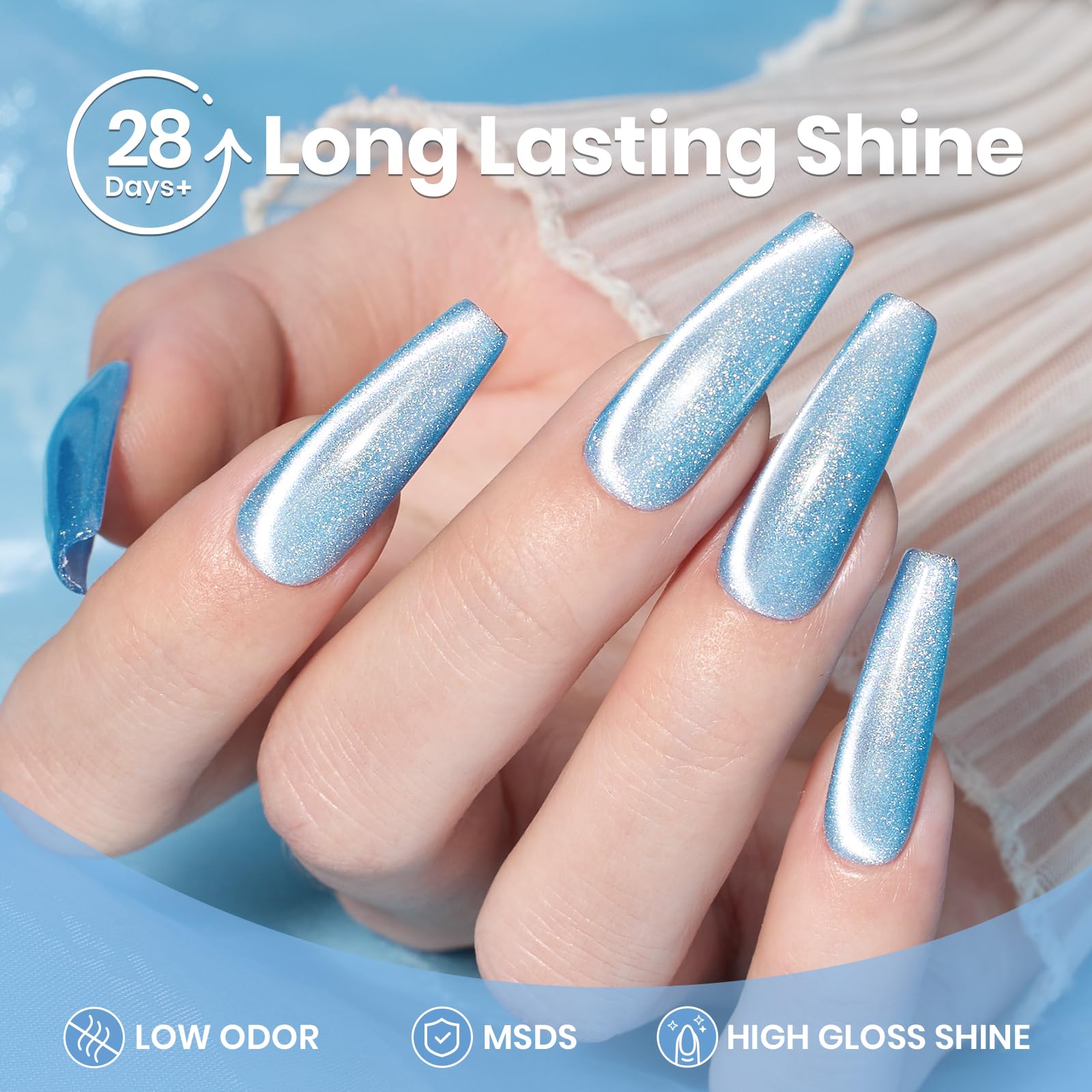 Beetles Nail Art Design Ideas layout offers inspiration for cat eye looks.
