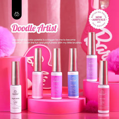 Beetles nail art liner brush detail for precise lines