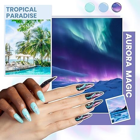 Beetles nail art tools include gems and stickers for creative nails.