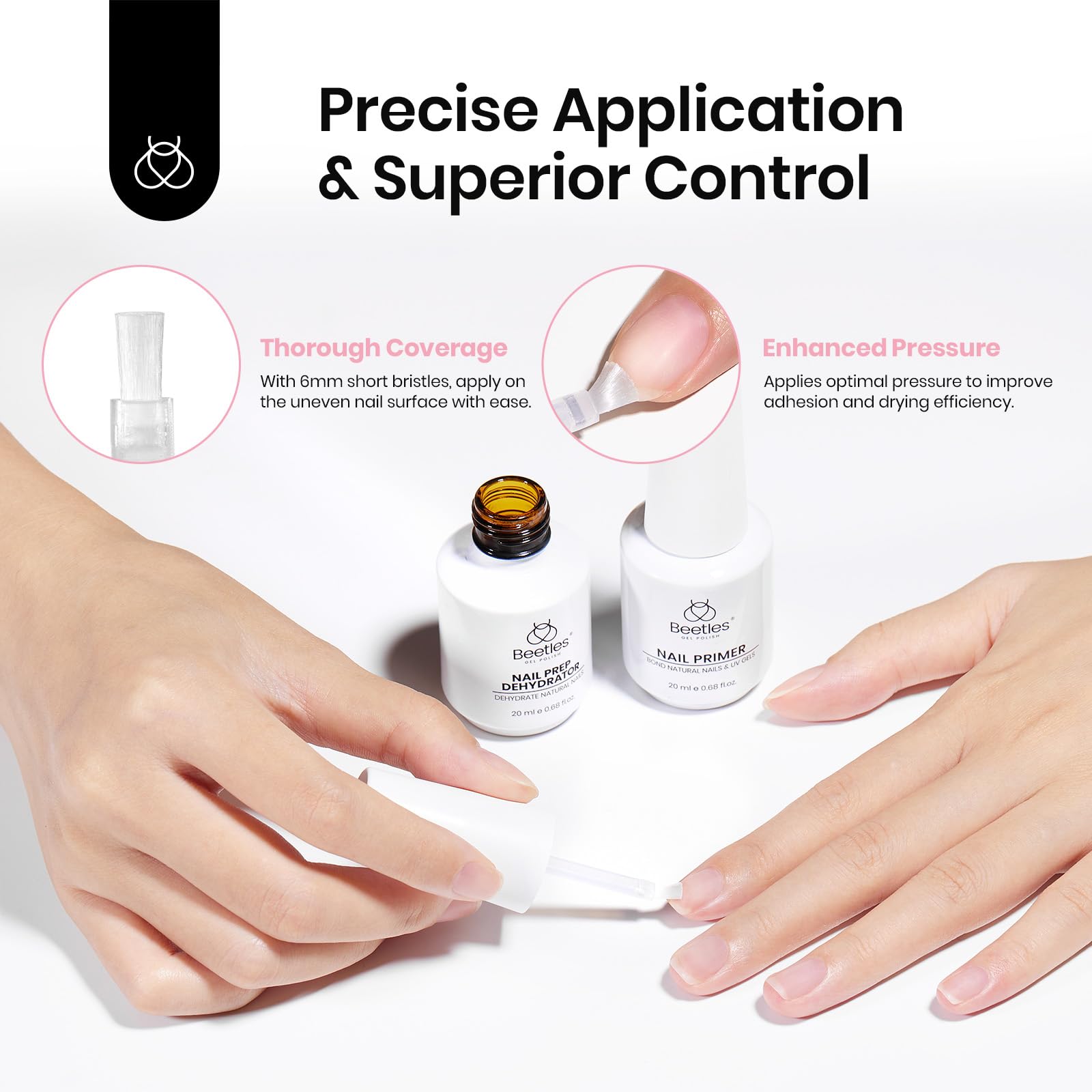 Beetles Nail Buffer for a smooth surface and salon-like shine.