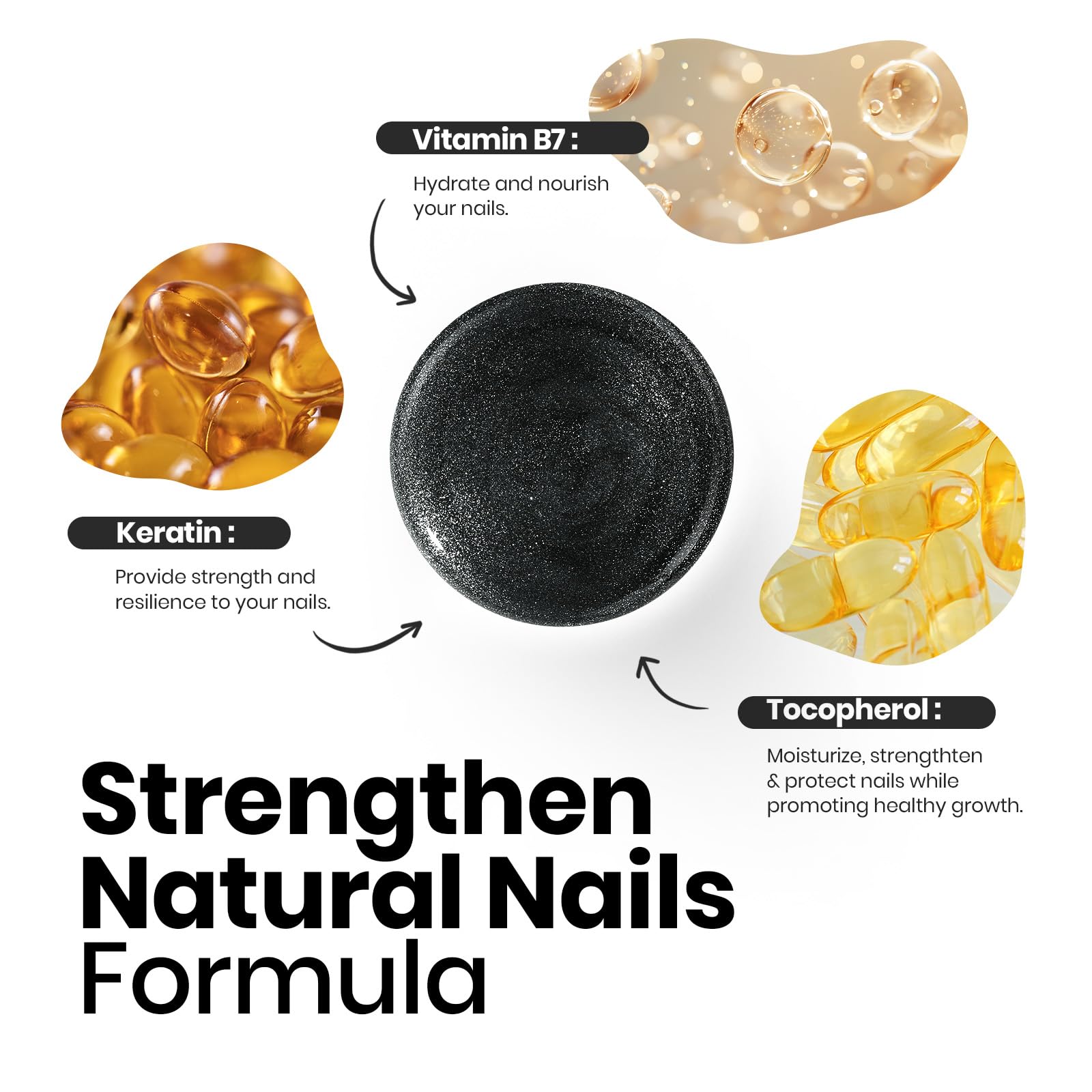 Beetles nail-care ingredients show keratin nourishment for stronger nails.