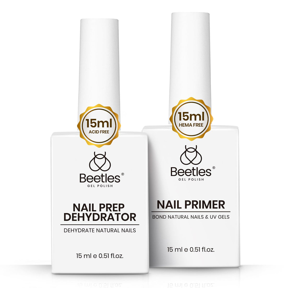 Beetles Nail Dehydrator 15ml bottle close-up for oil-free prep and better adhesion