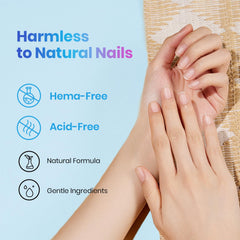 Beetles Nail Dehydrator 20ml label graphic notes HEMA-free and acid-free formula for gentler use.