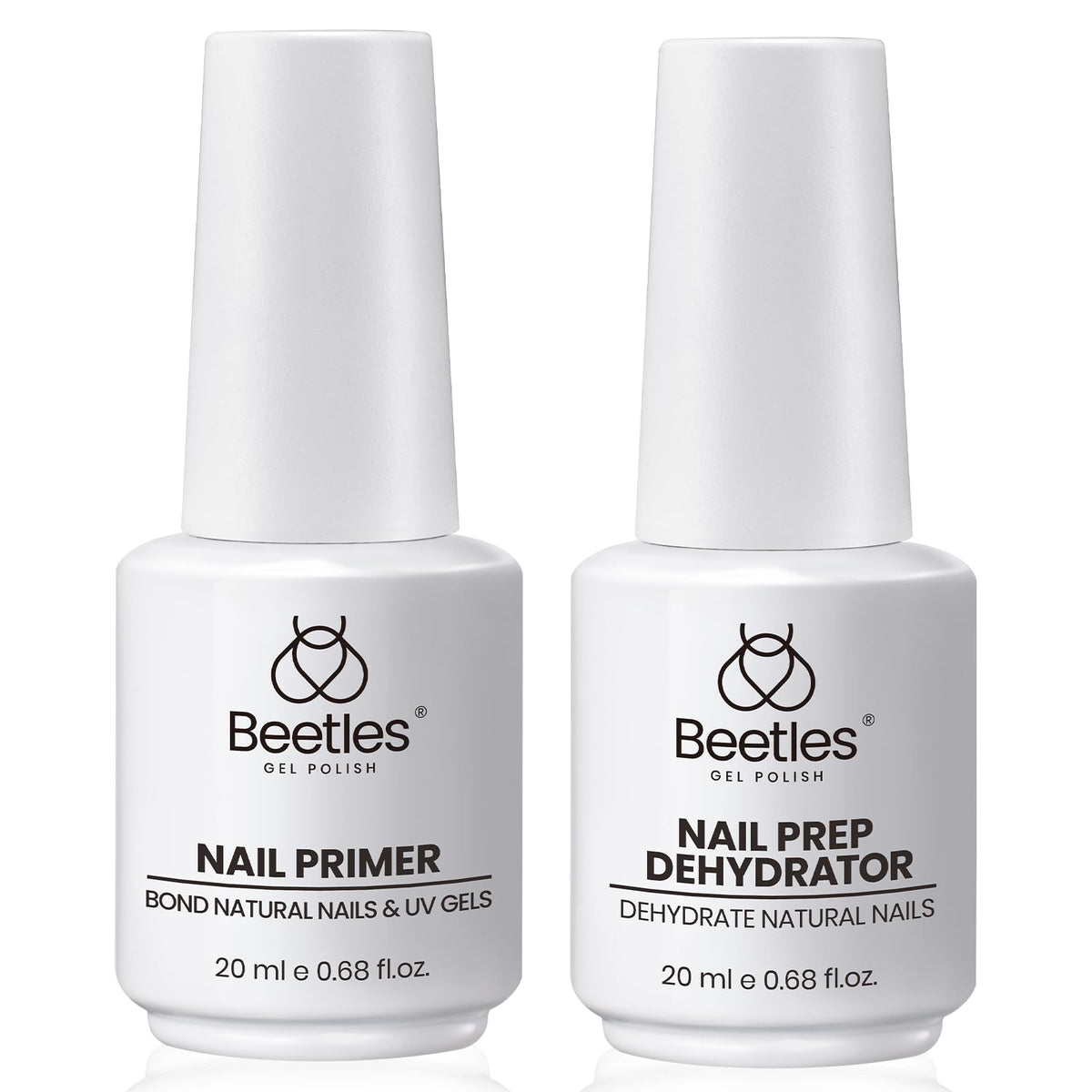 Beetles Nail Dehydrator and Primer bottle ready for prep and strong adhesion.