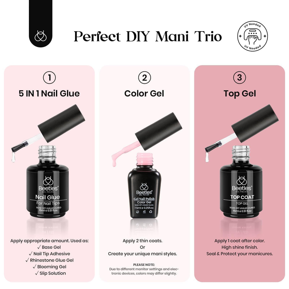 Beetles nail file and clipper for at home manicure prep