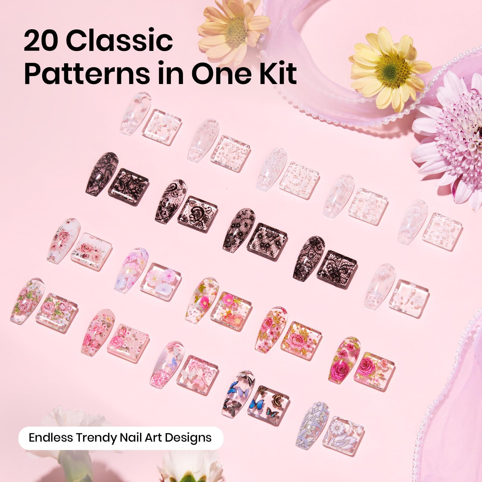 Beetles Nail Foil transfer process for quick at-home designs.