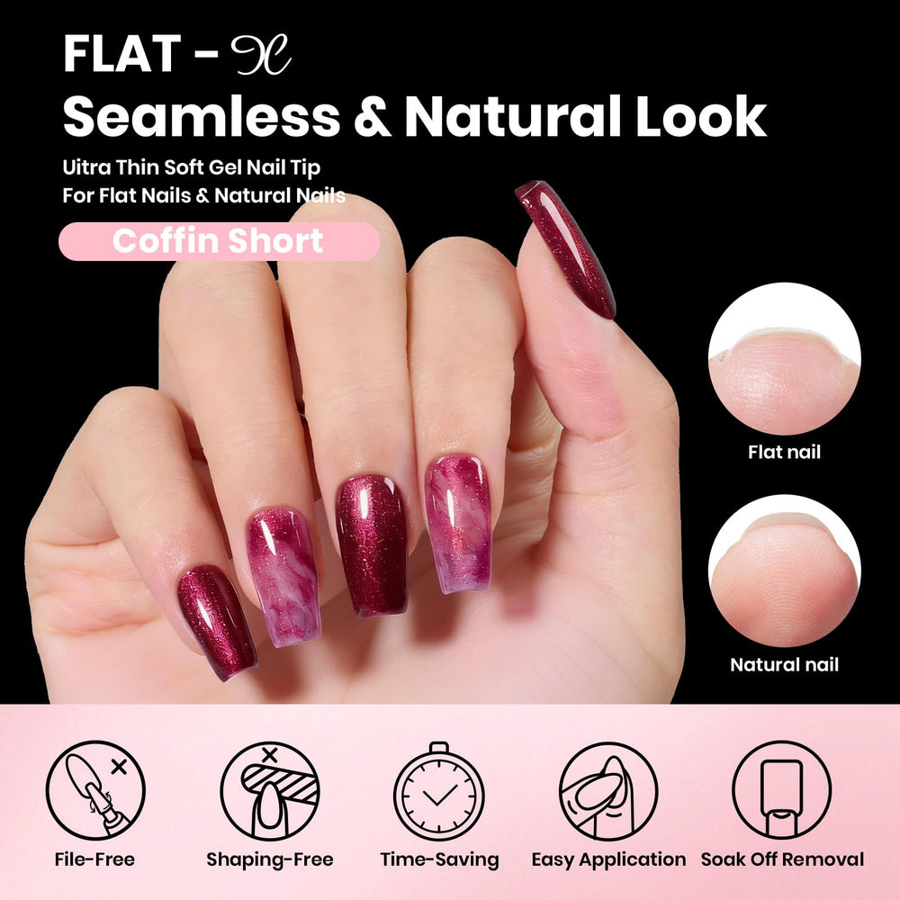 Beetles Nail Glue Gel bottle highlighting strong adhesion for tips.