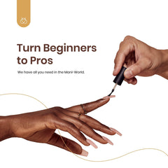 Beetles chocolate brown gel on nails provides a neutral, sophisticated finish.