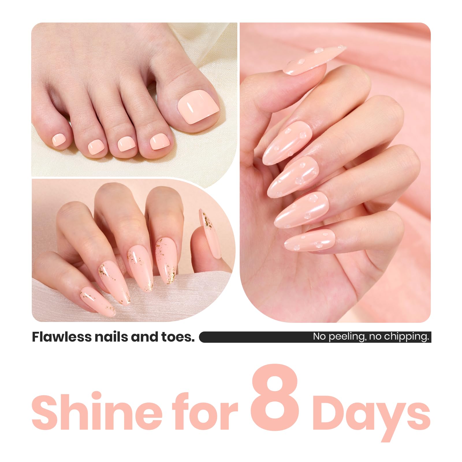 Beetles Bubble Bliss growth application demonstrates quick-dry base coat use.