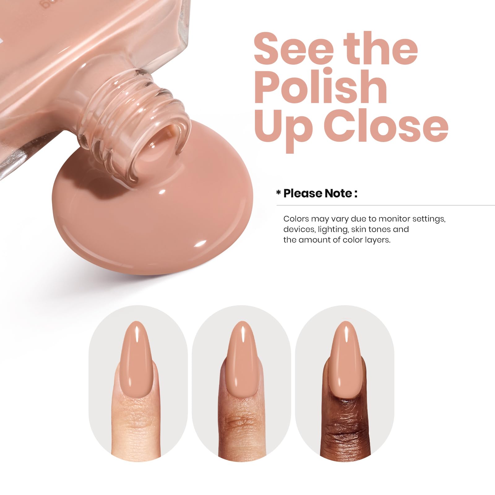 Beetles Jelly Nude shade ideal for festivals and gifts.