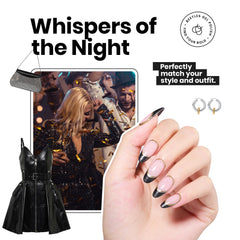 Beetles Black Glitter Nail Polish high-gloss finish enhances shine on nails.