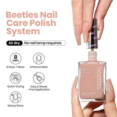 Beetles Jelly Nude polish with high gloss and long wear for a polished look.
