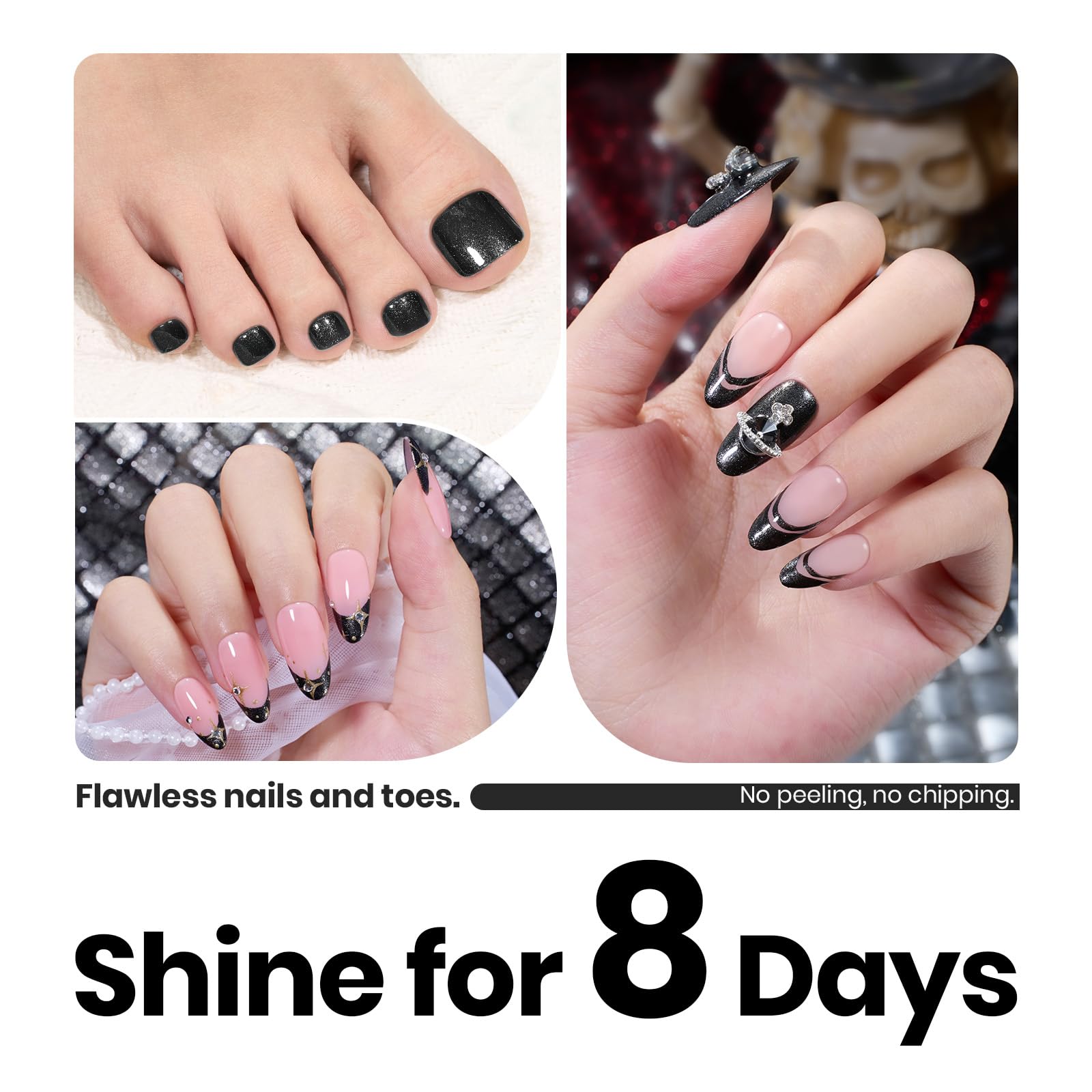 Beetles long-wear formula provides durable color for days of wear.