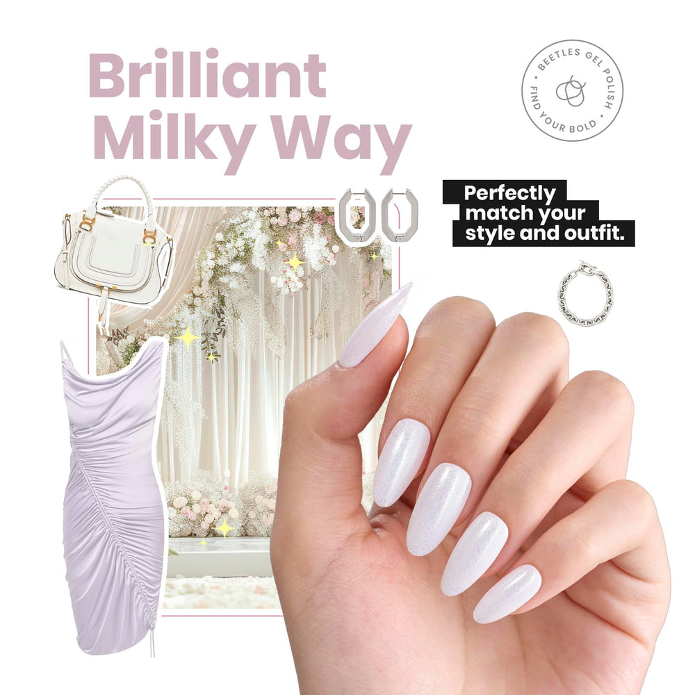 Beetles Milky Way topcoat with no UV lamp needed for home use