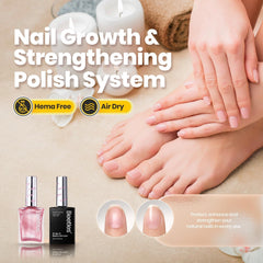 Beetles Pearl Pink 2-in-1 base and top coat in action on nails