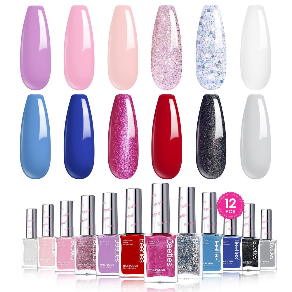 Beetles 12-color nail polish palette for daily looks