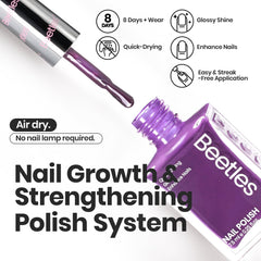 Beetles Gel Polish swatches on nails highlight glossy finish.