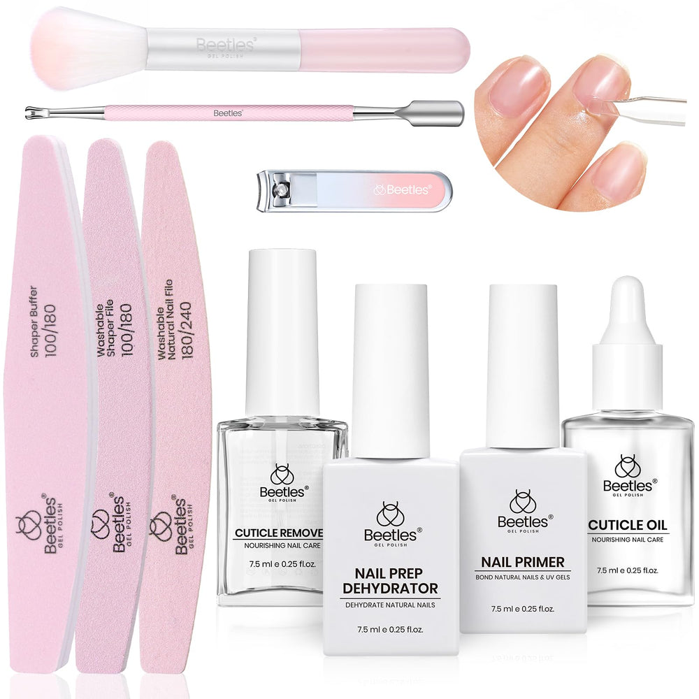 Beetles Nail Prep Kit with dehydrator and primer for stronger adhesion
