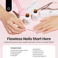 Beetles Nail Prep Kit primer bottle ready for bonding base coat and color gel.