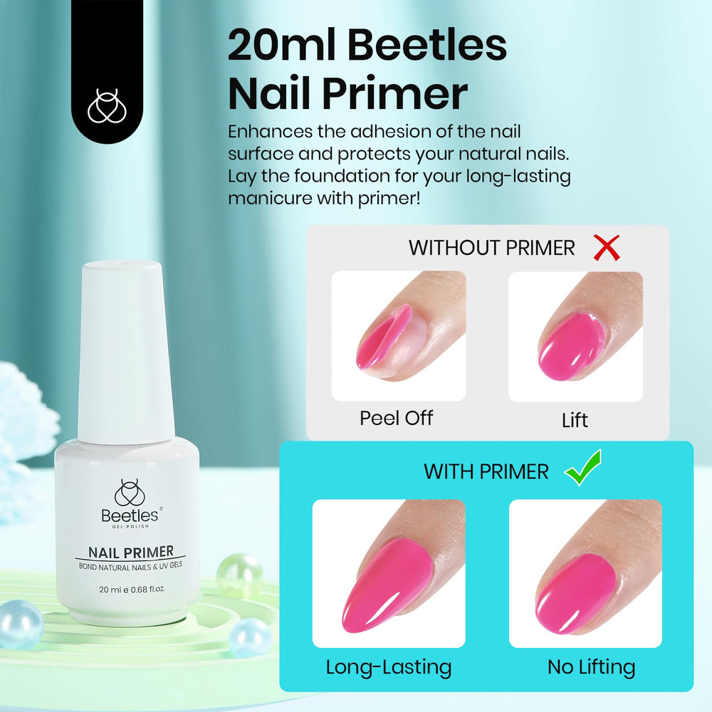 Beetles Nail Primer with 6mm brush detail showing precise coverage