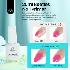 Beetles Nail Primer with 6mm brush detail showing precise coverage